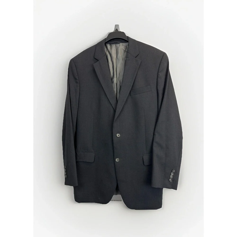 S.Cohen Performance Jacket Men's 44T Sport Coat Blazer‎ Two Button Grey Wool